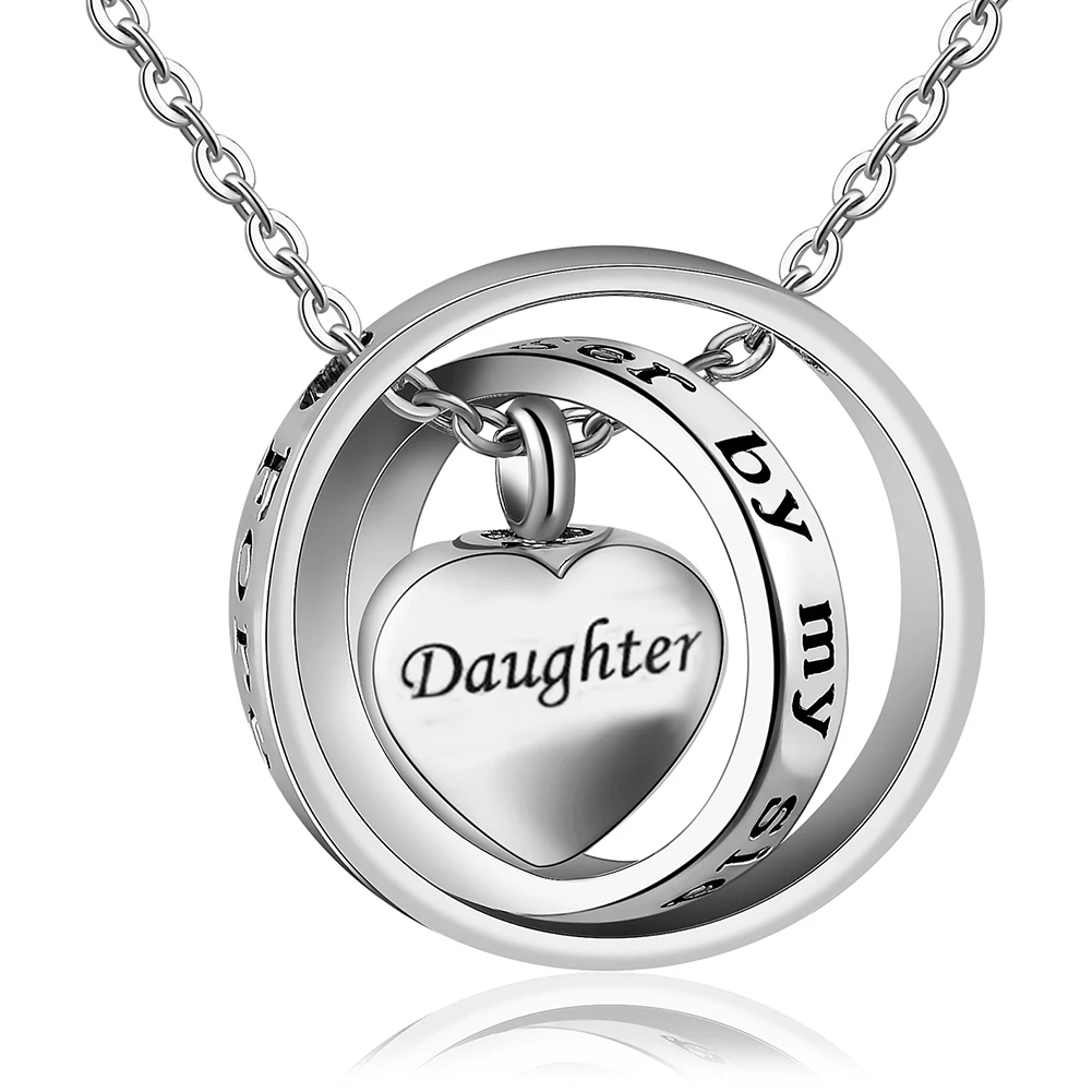 Stainless Steel Cremation Locket Memorial Necklace Keepsake Urn Pendant cremation urn