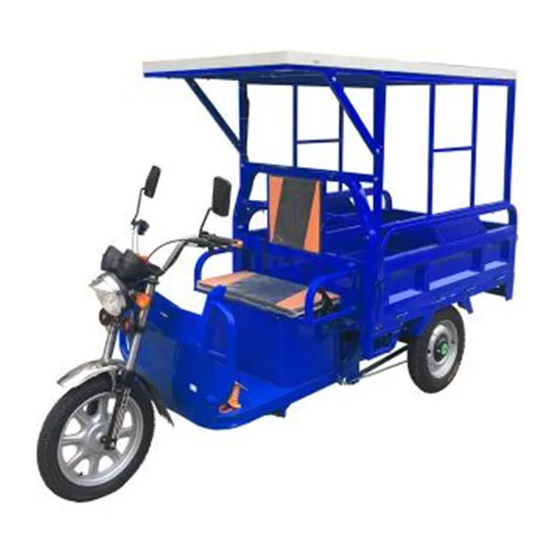 New Arrival Adult Electric Tricycle With Solar Panel Mobile Cargo Tricycles Car 3 Wheels Vehicle
