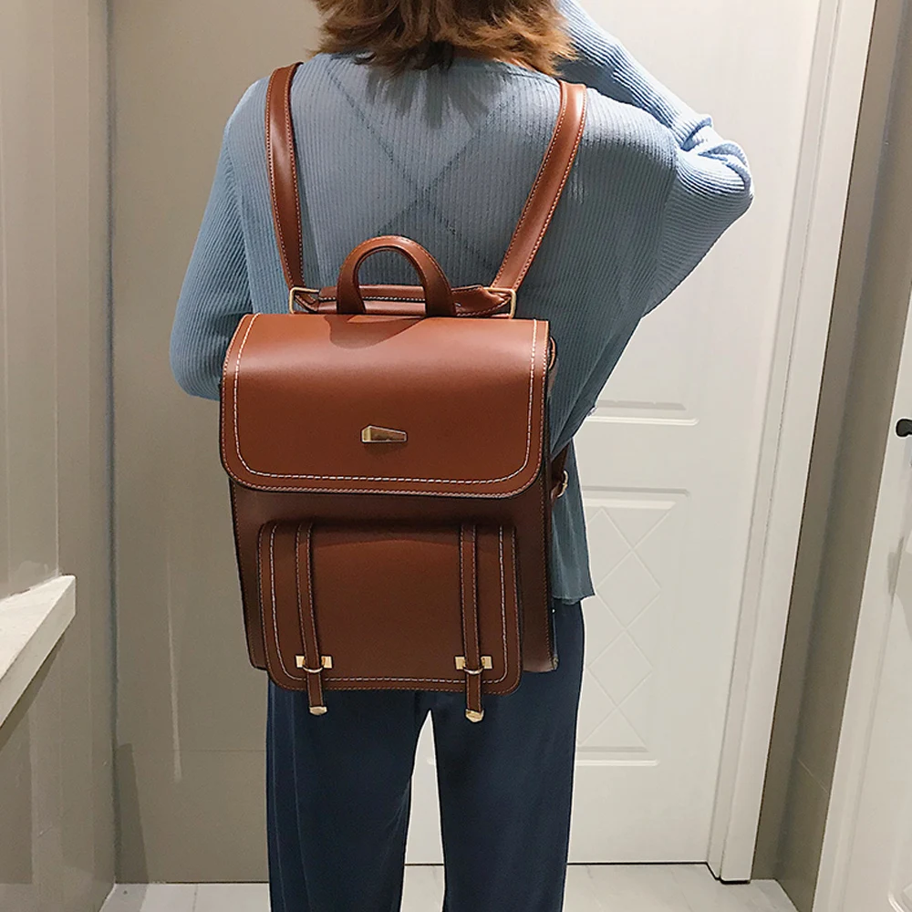 Модный рюкзак женские рюкзаки школьная сумка из искусственной кожи для девочек