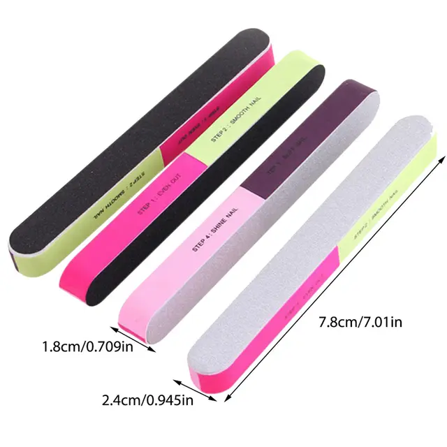 Nail Art Buffers Sanding Block Buffing Grinding Polishing Block Nail File Buffer Pedicure Professional Nail Art Tools 2pcs