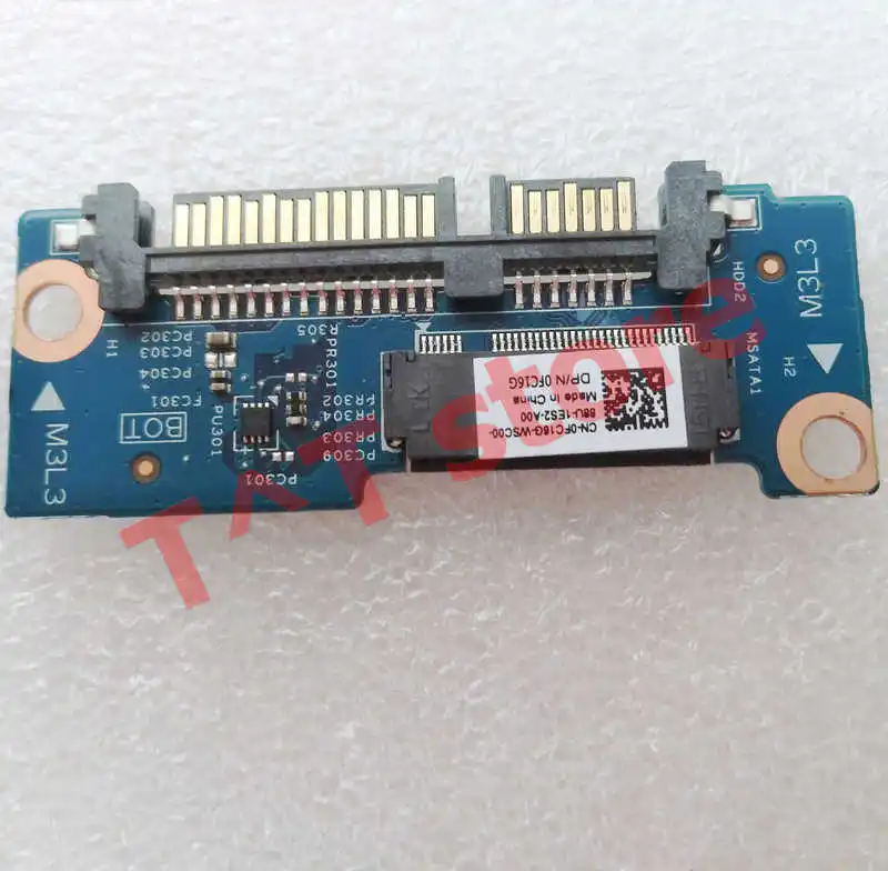 Оригинал для Dell Latitude 13 3380 Chromebook M.2 SSD Interposer BOARD 0FC16G FC16G хорошо работает Бесплатная