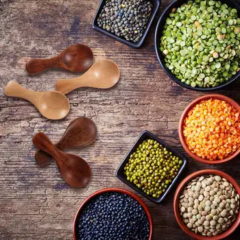 

20 Pieces Small Wooden Spoons Mini Condiments Sugar Seasoning Salt Honey Teaspoon Coffee Tea Jam Mustard Ice Cream Wood Spoons
