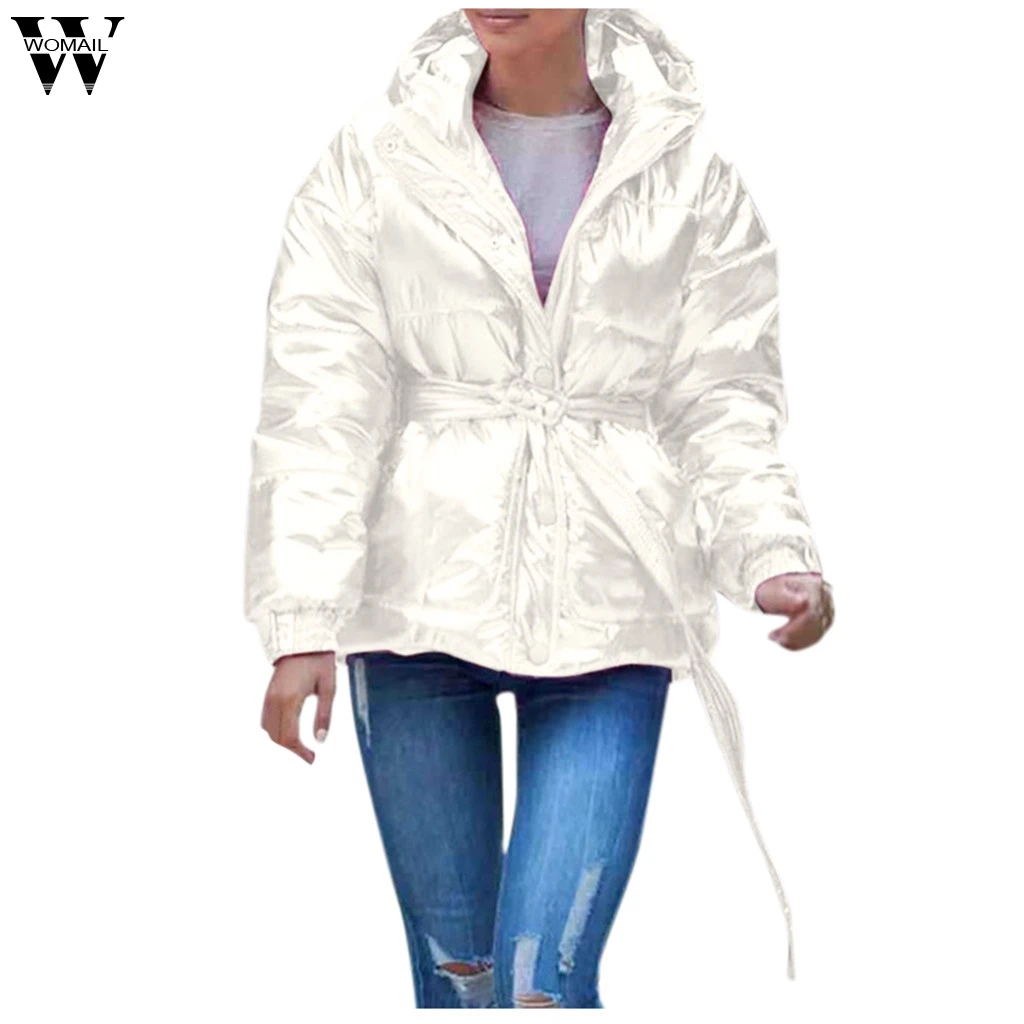 Womail плюс размерные куртки пальто для женщин зима теплая с капюшоном Толстая Верхняя одежда Пальто Тонкий ватник куртки весна осень