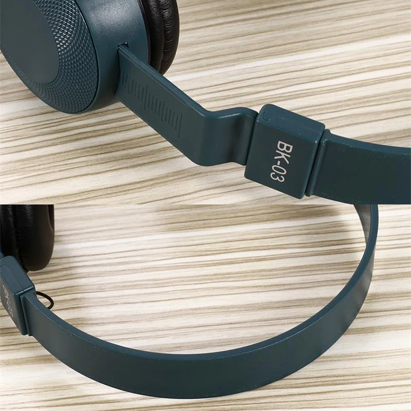 BK 03 F Sporting Headset oldable Headphones With Mic Gaming Sporting Headset Wired Cord Stereo MP3 Headphone For ipad Xiaomi