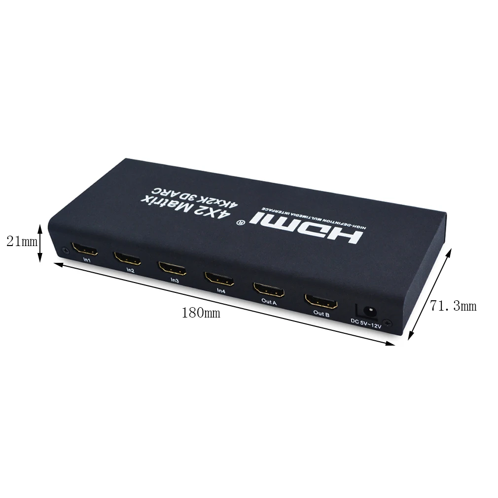 4x2 HDMI матричный HDMI переключатель выключатель HDMI делитель поддержка ARC 4K x 2K сплиттер концентратор коробка для PS3 для Xbox 360 Тип штепсельной вилки ЕС