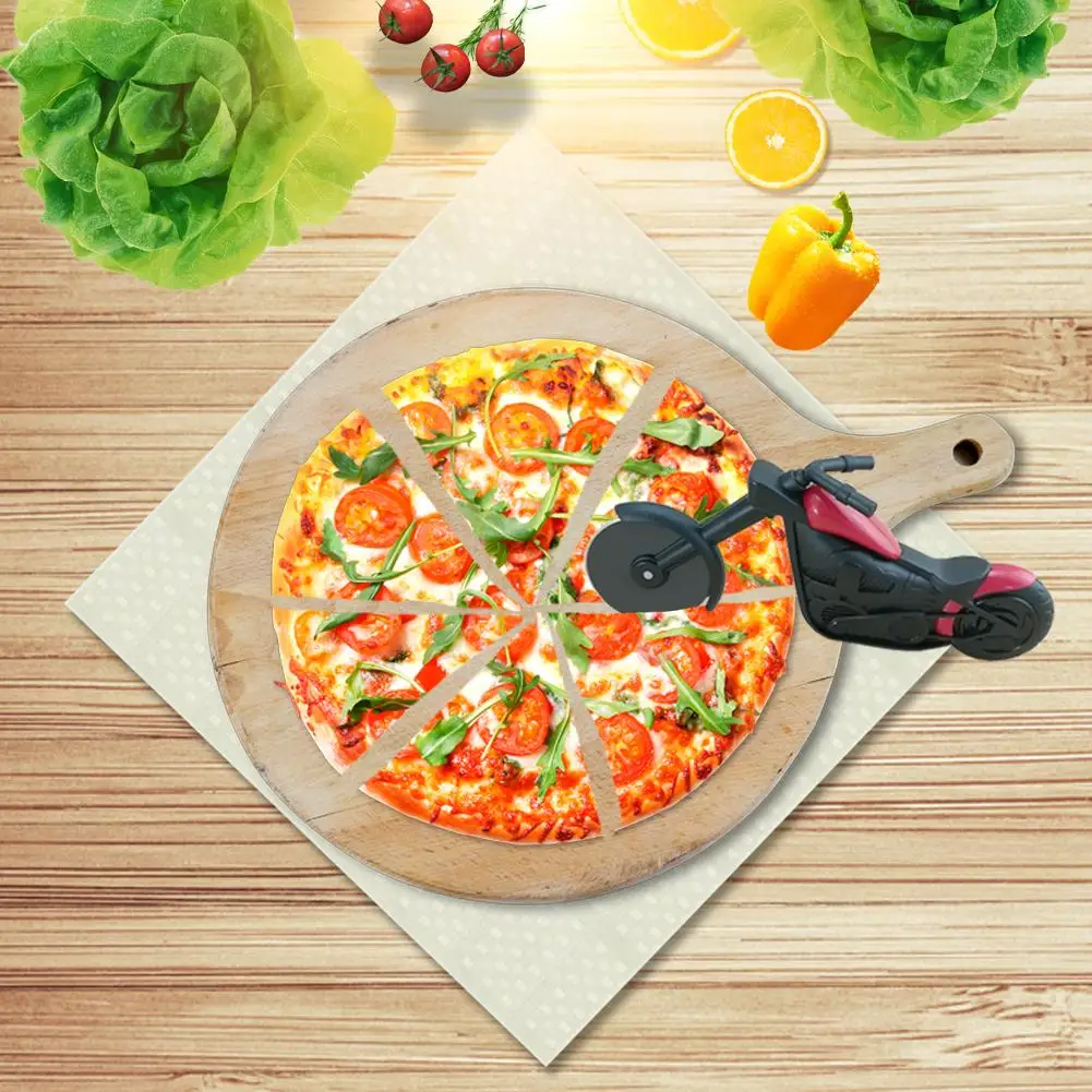 Motorcycle Pizza Cutter Innovative Pizza Wheel Roller Tool Bicycle Pizza Knives Kitchen Cut Tools Stainless Steel Pizza Cutters