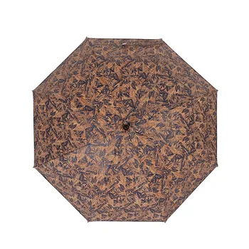 

Environmental Protection Oak Skin Sunscreen Umbrella 8 Bone Creative High-end Umbrella Waterproof Cork Semi-automatic Umbrella