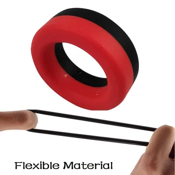 Male Silicone Luminous penis lock cock Ring bondage Erection Delay Ejaculation Reusable Enlargement ball stretcher Sex Toy Men 4