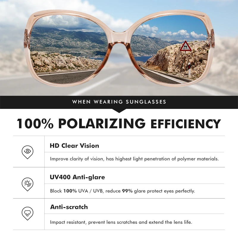 LM фотохромные солнцезащитные очки для женщин винтажные поляризационные с