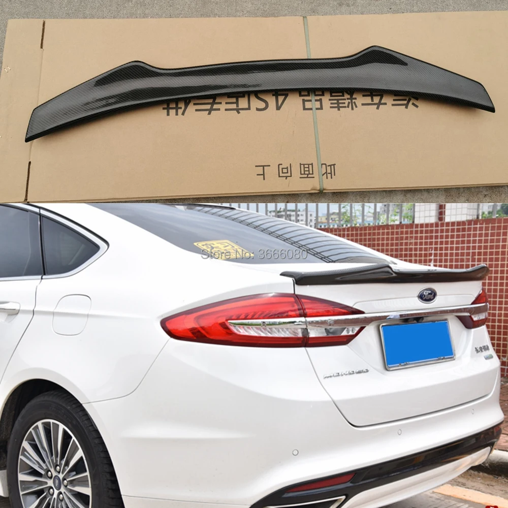 Fit For Ford Mondeo/Fusion Spoiler 2013 2014 2015 2016 2017 Carbon Fiber Rear Trunk Wing Lip