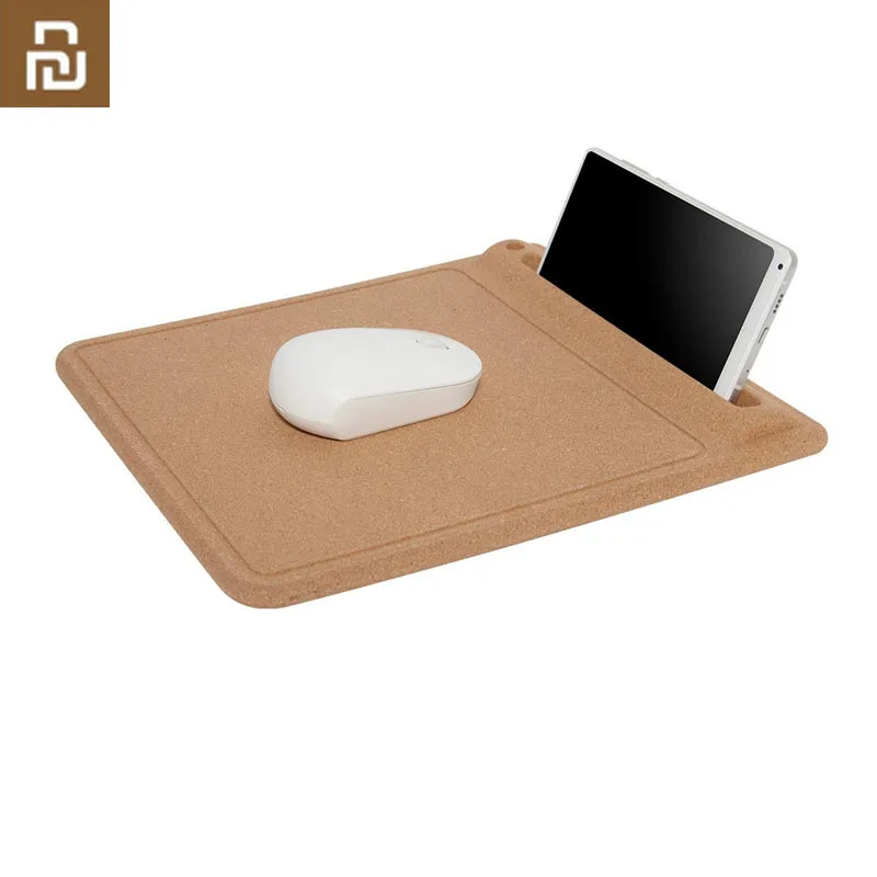 Новый Xiaomi Mijia дубовый натуральный пробковый портативный 3D коврик для мыши