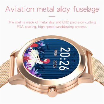

TROZUM Smart Watch G1 Women Call Rejection Heart Rate Blood Pressure Monitor IP68 Waterproof Weather Smartwatch PK KW10 AK12