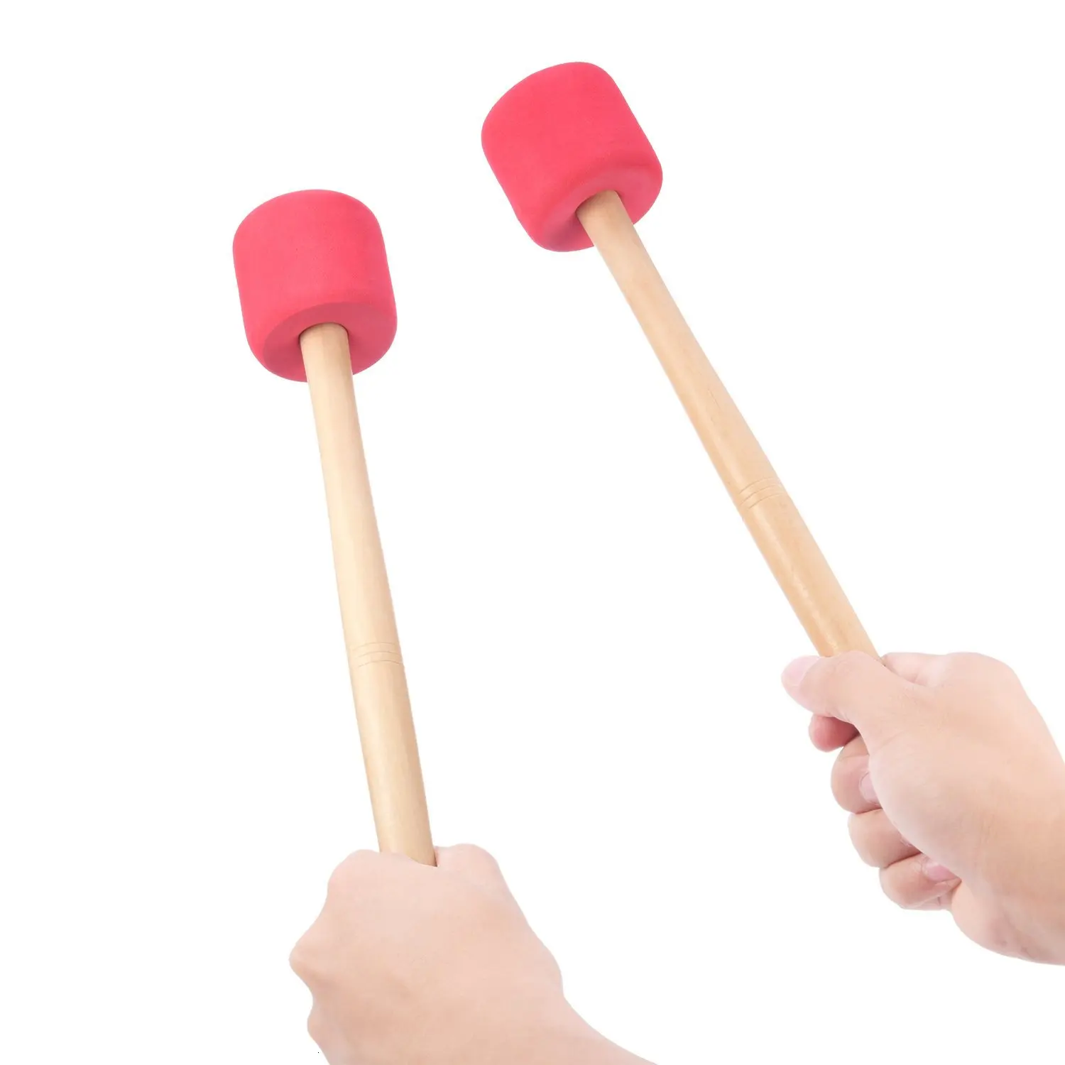 Basdrum hamer houten handvat rood schuim percussie basdrum 13 дюймов