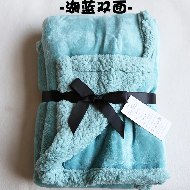 Blue and blue Г. Удобное Хлопковое одеяло для новорожденных зимнее мягкое теплое одеяло для дивана/детское одеяло для маленьких мальчиков и девочек фланелевое одеяло для пеленания - Цвет: Blue and blue