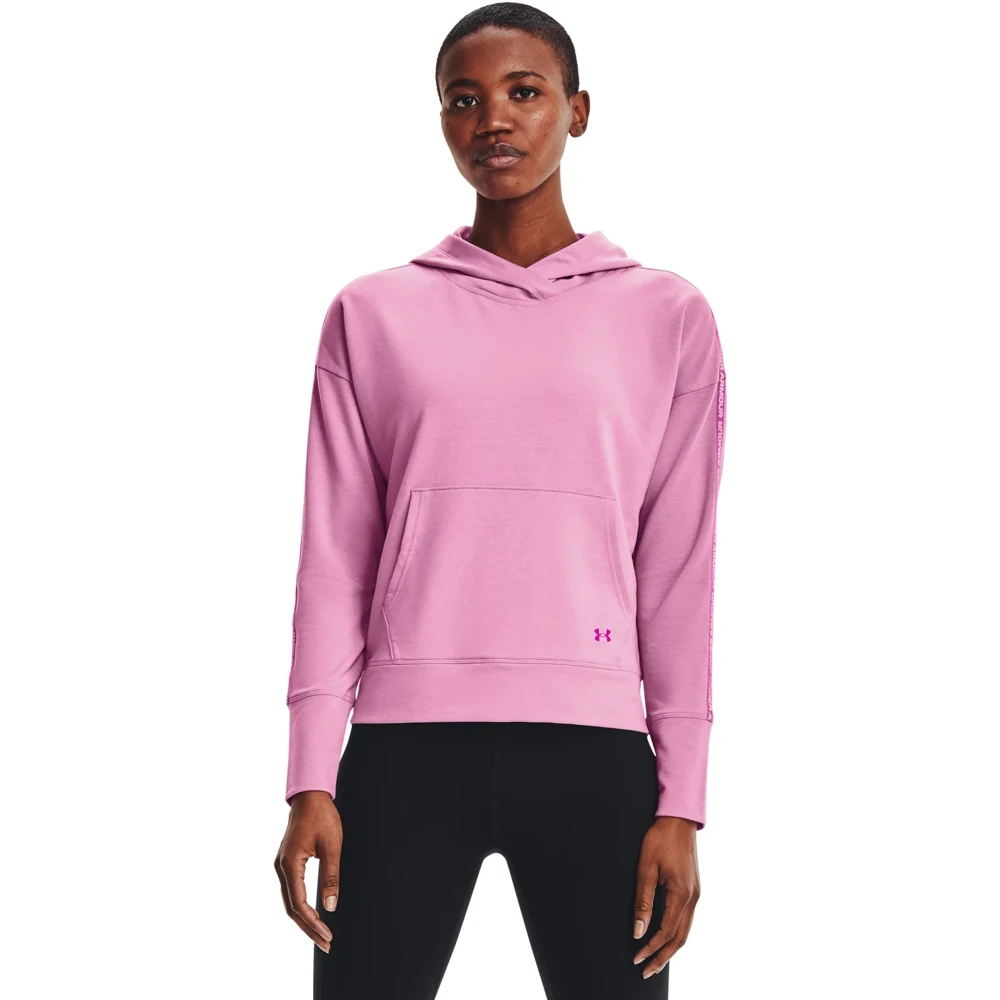 Толстовка Under Armour UA Rival Terry Taped Hoodie 1360904-680 Розовый | Спорт и развлечения