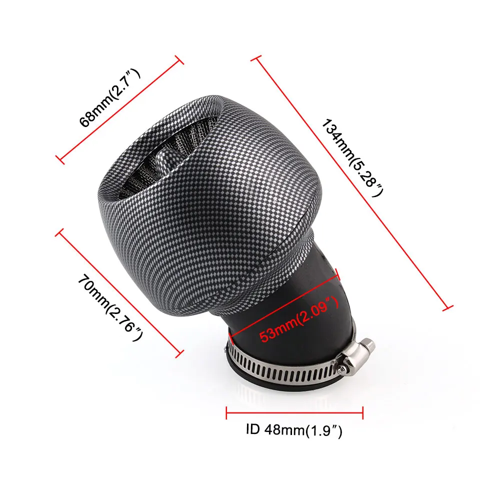Air Intake Pod Filter Air Intake Filter Pod Stable Air Filter Pod Motorcycle Modification Accessories Fuel Delivery Apple Shape
