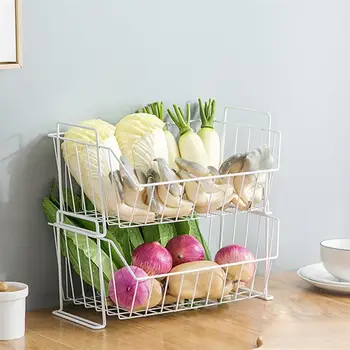 

Iron Art Hollowed Storage Basket Snack Spice Toy Storage Basket Kitchen Vegetable Friut Condiment Storage Holder