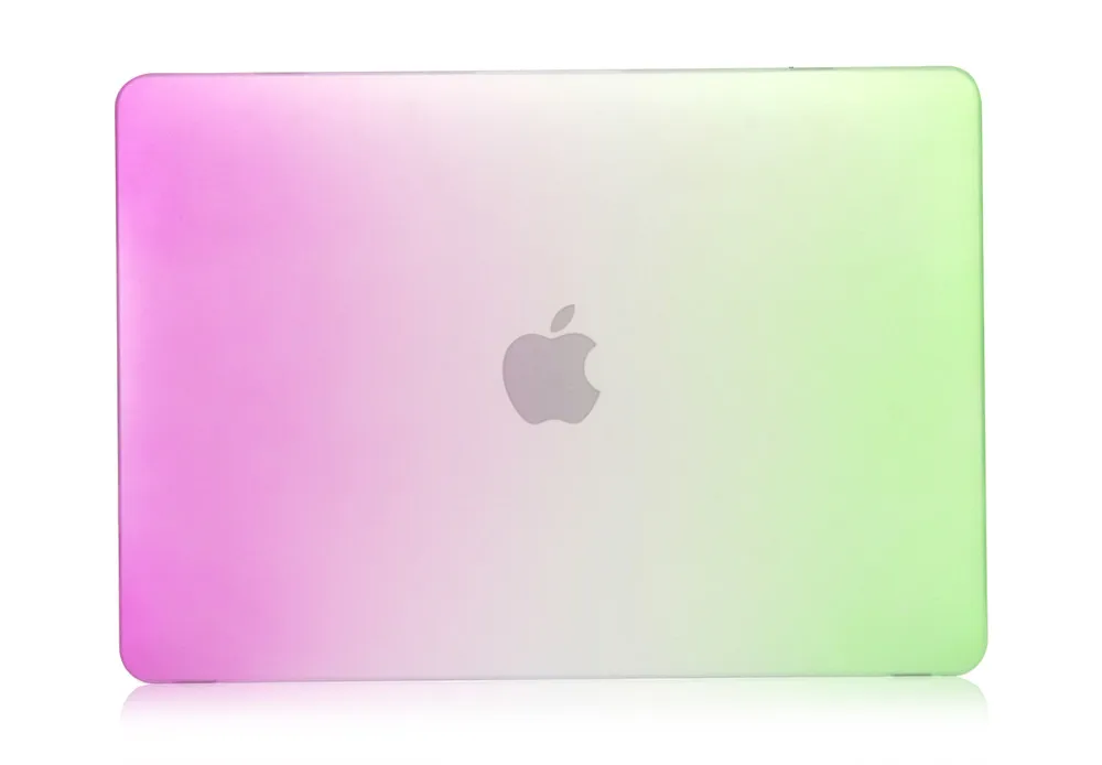 A1932 Радужный защитный чехол для ноутбука Macbook Air 13," Профессиональный защитный чехол - Цвет: Pink with Green