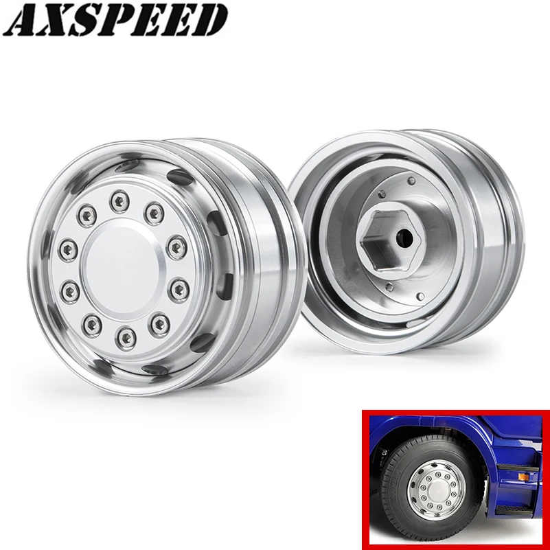 Передняя Ступица колеса из сплава для радиоуправляемого автомобиля 10 спицевых