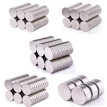 5pcs Dia 20mm Round Neodymium Magnets Magnet Disc Thickness 1/2/2.5/3/5/10/15mm Earth Magnet Strong Craft Magnets N35