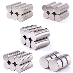 5pcs Dia 20mm Round Neodymium Magnets Magnet Disc Thickness 1/2/2.5/3/5/10/15mm Earth Magnet Strong Craft Magnets N35