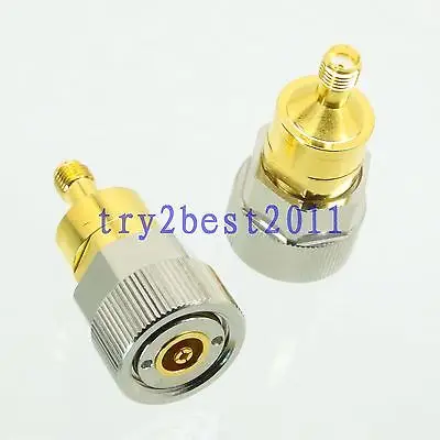 

DHL/EMS 2 Sets 1pce Adapter connector APC7 APC-7 plug pin to SMA jack pin RF COAXIAL straight -C1