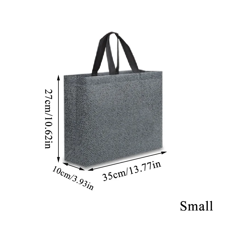 Женская Складная сумка для покупок многоразовая Эко сумка большая вместительность Водонепроницаемая тканевая Нетканая сумка прочная серая женская сумка S-L - Габаритные размеры: S