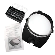 2 набора многофункциональное увеличительное стекло Пчеловодство на головке многократное увеличение зеркало светодиодный светильник увеличенный объектив износ пчелиный инструмент