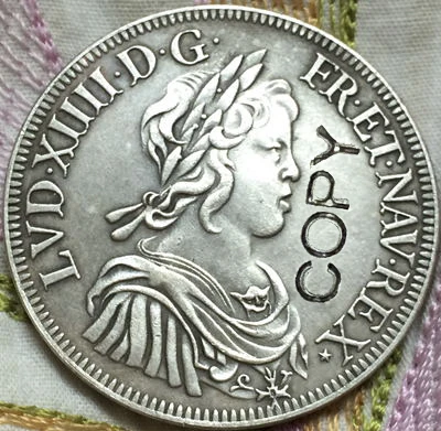 1643 Franc 2 Pound Tournois copy coins | Дом и сад