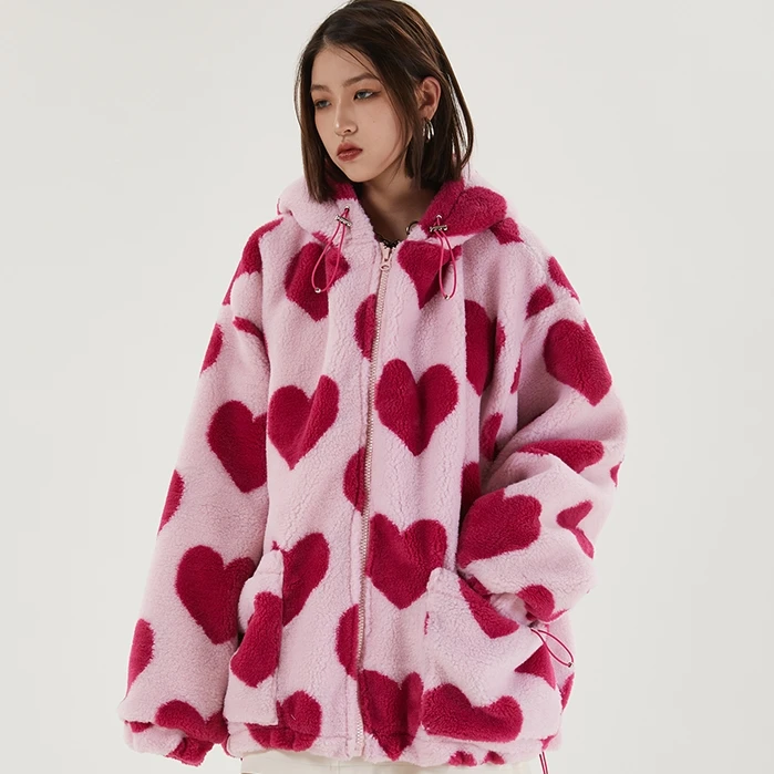Tedsn 2021 Valentine's Day Sherpa Coat 
