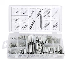 Silver 200pcs/Box Heat Shrink Tubing Spacer Spring Spring Set Practical Mechanical Industry Hand Tools Pressure Spring