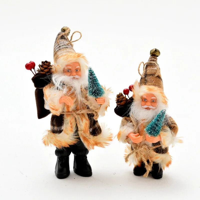 Рождественское украшение Санта Клаус кукла игрушка Рождественская елка украшения Украшение изысканное для дома Рождество Счастливый год подарок - Цвет: B