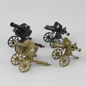 

WW2 Military Weapon Building Blocks Germany Army Fieldpiece Block WW1 British Soldier Figures Accessories Soviet Maxim Gun Model