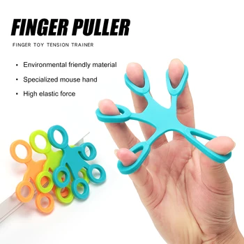 

Hand Puller Grip Ring Gripper Finger Resistance Band Fitness Exerciser Trainer Expander Rehabilitation Training Stretcher