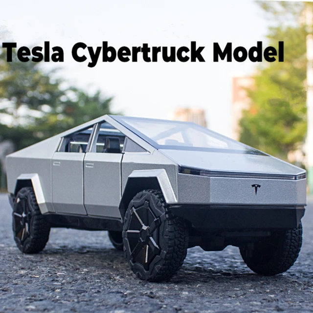 New 1/24 Tesla Cybertruck Pickup Alloy Car Model Diecasts Metal Toy Off-road Vehicles Car Model Simulation Collection Kids Gift 1