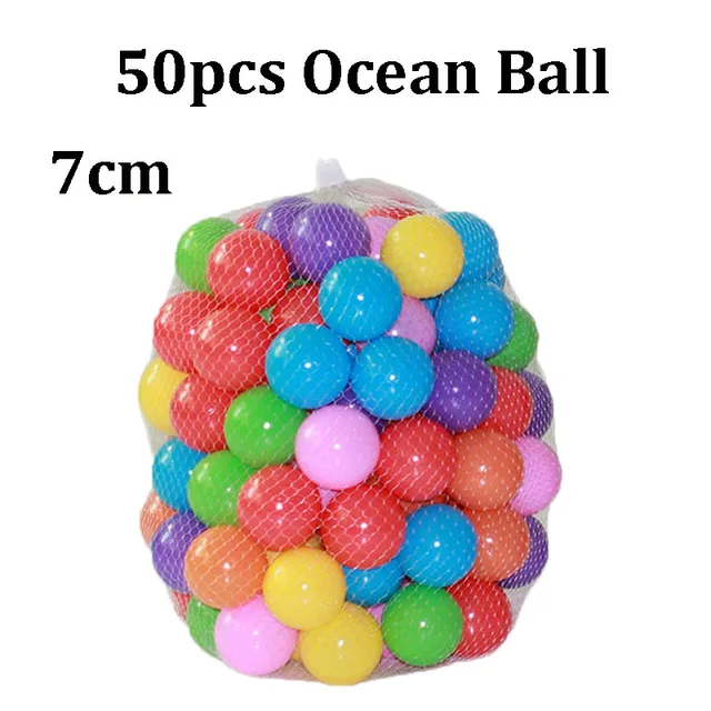 50-200pcs Colors Baby Plastic Balls Water Pool Ocean Wave Ball Kids Swim Pit With Basketball Hoop Play House Outdoors Tents Toy 5