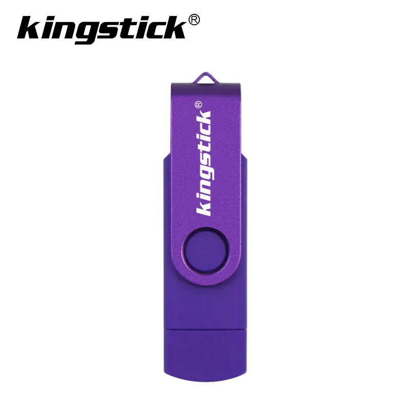 Лучший USB флеш-накопитель для Android, смартфон, 64 ГБ, флешка, 32 ГБ, OTG флеш-накопитель, металлическая карта памяти, 16 ГБ - Цвет: purple