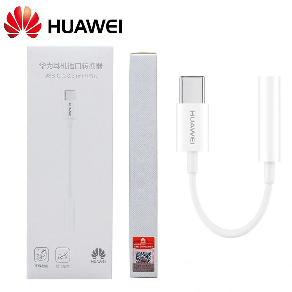 Кабель-переходник для наушников Huawei 3 5 с разъемом Type-C на AUX мм Mate 10 20 P20 Pro