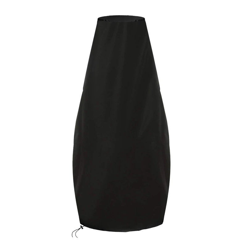 

Large Chimenea Cover Waterproof Breathable Oxford Fabric Outdoor Garden Patio Heater Cover (122 x 21 x61Cm) - Black