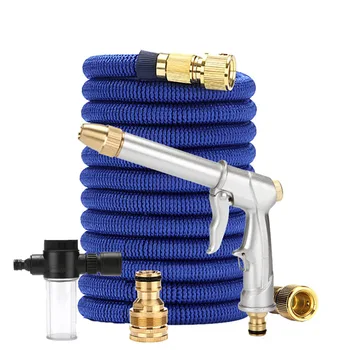 

Garden Hoses 25FT-100FT Expandable Magic Flexible Garden Water Pipes Washer Gun Spray Adjustable Water Jet Garden Hose Foam Pot