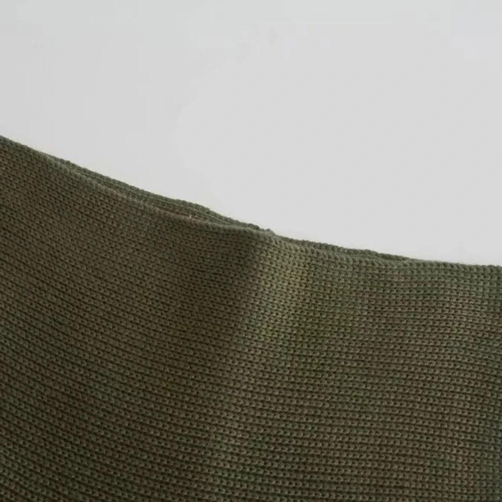 Knitted Skirt Suits For Women Two Piece Set Women Skirt Zipper Solid Color Tops High-Waisted Mini Skirt 2021 Women Knitted Suit