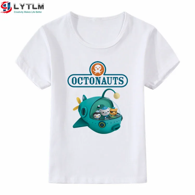 LYTLM XXX Kids Octonauts/Детские футболки для девочек, Koszulka, футболки для мальчиков, Детская футболка с рисунком для мальчиков топы для маленьких девочек - Цвет: DX White