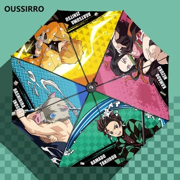 

Ghibli Demon Slayer: Kimetsu no Yaiba Umbrella Sun Rain Umbrella Parasol Female Plegable Sombrillas Paraguas Guarda Parapluie