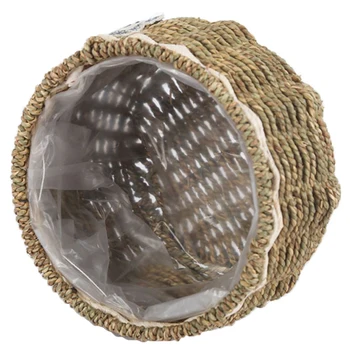 

Woven Innovative Flower Basket Bread Roll Basket Storage Flower Pot Food Serving Vase Woven Baskets