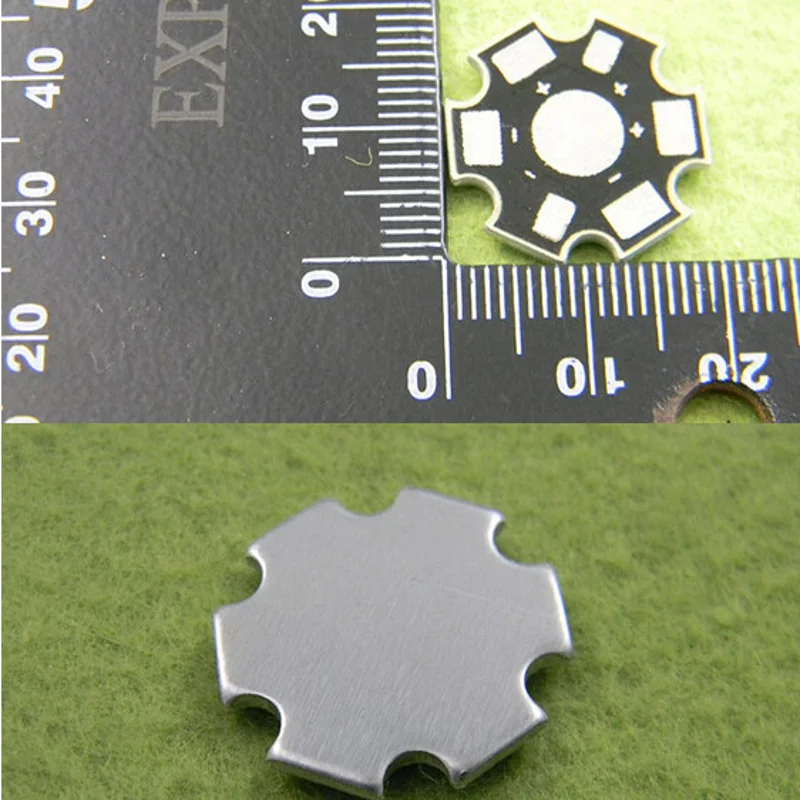 10pcs 1W 3W 5W Heat Sink LED Aluminum Base Plate PCB Board Substrate 20mm Star Kit DIY Cooling Heatsink for LED Bead Chips
