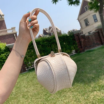 

Vintage Women Shoulder Bag Personalized Ladies Hand Bags Bolsos Mujer Crocodile Pattern Bolso Mujer PU Leather Small Bag