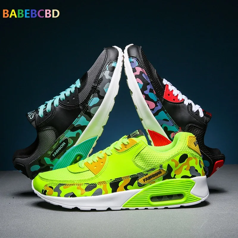 

Cross-border specially designed large size 45-46 men's autumn breathable mesh leisure sports light air cushion running shoes