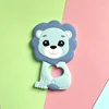 1Pcs Silicone Teething Beads Lion Cartoon Shape Baby Teethers Food Grade Teething Toys Diy Pacifier Clips Chains 6