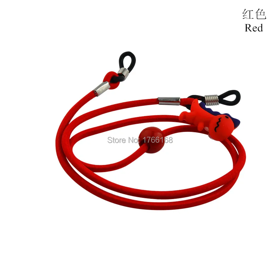 20pcs Elastic Kids Sun Glasses cord with adjustable button Dinosaur AntiSlip child Eyeglasses Strap Neck Cord