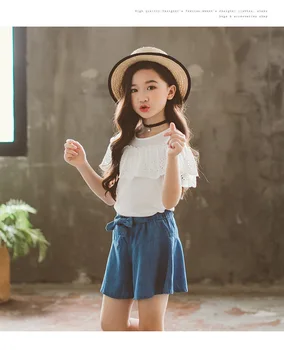 

New Fashion Kids Girl's Short-sleeved Summer Leisure Korean Sports Suits